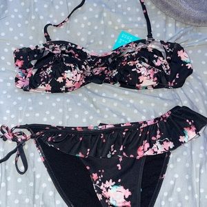 floral h&m bikini size 6 us brand new never worn